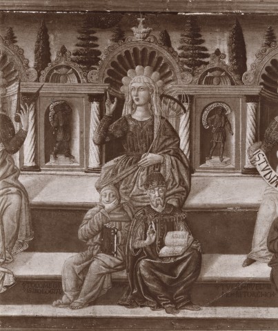 Anonimo — Giovanni di Ser Giovanni (Scheggia) - sec. XV - Allegoria dell'Astronomia — particolare